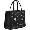 image:imageKARL LAGERFELD Womens Maybelle Pins SatchelBlack Shimmer