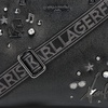 image:imageKARL LAGERFELD Womens Maybelle Pins SatchelBlackDark Gunmetal