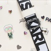 image:imageKARL LAGERFELD Womens Maybelle Pins SatchelWhiteSparkle