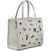 image:imageKARL LAGERFELD Womens Maybelle Pins SatchelWinter White Silver