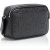 image:imageKARL LAGERFELD Womens Maybelle Quilted Logo CrossbodyBlackSilver