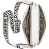 image:imageKARL LAGERFELD Womens Maybelle Quilted Logo CrossbodyWinter WhiteSilver