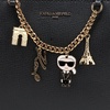 image:imageKARL LAGERFELD Womens Maybelle Satchel With CharmsBlackGold