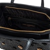 image:imageKARL LAGERFELD Womens Maybelle Satchel With Flower EmbellishmentsBlackGold