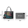 image:imageKARL LAGERFELD Womens Maybelle Satchel With LogoBlackFire Multi