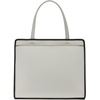 image:imageKARL LAGERFELD Womens Maybelle Satchel With LogoWhiteBlack