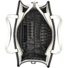 image:imageKARL LAGERFELD Womens Maybelle Satchel With LogoWhiteBlack