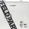 image:imageKARL LAGERFELD Womens Maybelle SatchelPearlSilver