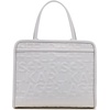 image:imageKARL LAGERFELD Womens Maybelle SatchelWhiteSilver Logo Legacy