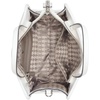 image:imageKARL LAGERFELD Womens Maybelle SatchelWhiteSilver Logo Legacy
