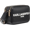 image:imageKARL LAGERFELD Womens Maybelle Solid Crossbody With LogoBlack