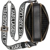 image:imageKARL LAGERFELD Womens Maybelle Solid Crossbody With LogoBlack