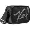 image:imageKARL LAGERFELD Womens Maybelle Studded Logo Crossbody BlackSilver Multi One Size