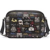 image:imageKARL LAGERFELD Womens Maybelle in Paris CrossbodyBlack Multi Combo