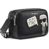 image:imageKARL LAGERFELD Womens Maybelle in Paris CrossbodyBlackSilver