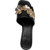 image:imageKARL LAGERFELD Womens Sandreea Block Heeled Sandal With Flower EmbellishmentsBlack