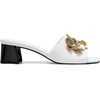 image:imageKARL LAGERFELD Womens Sandreea Block Heeled Sandal With Flower EmbellishmentsBright White