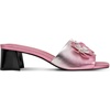 image:imageKARL LAGERFELD Womens Sandreea Block Heeled Sandal With Flower EmbellishmentsPink