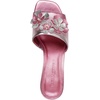 image:imageKARL LAGERFELD Womens Sandreea Block Heeled Sandal With Flower EmbellishmentsPink