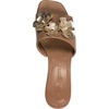 image:imageKARL LAGERFELD Womens Sandreea Block Heeled Sandal With Flower EmbellishmentsTan