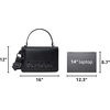 image:imageKARL LAGERFELD Womens Simone Satchel Crossbody With CharmsBlack