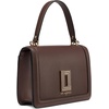 image:imageKARL LAGERFELD Womens Simone Solid Satchel CrossbodyDark Chocolate