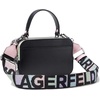 image:imageKARL LAGERFELD Womens Simone Studded Camera CrossbodyBlackCandy