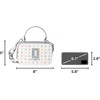image:imageKARL LAGERFELD Womens Simone Studded Camera CrossbodyIvoryCandy