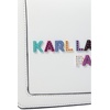 image:imageKARL LAGERFELD Womens Simone Studded Camera CrossbodyWhiteStone