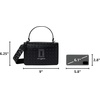 image:imageKARL LAGERFELD Womens Simone Studded Satchel CrossbodyBlack