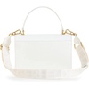 image:imageKARL LAGERFELD Womens Simone Studded Satchel CrossbodyWinter White