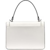image:imageKARL LAGERFELD Womens Simone Top Zip Pins CrossbodyWhiteLotus