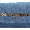 image:imageKARL LAGERFELD Womens Voyage Messenger Bag With Small PouchWashed Denim