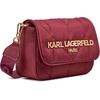image:imageKARL LAGERFELD Womens Voyage Messenger Bag With Small PouchWine