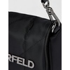image:imageKARL LAGERFELD Womens Voyage Messenger BagDark BlackGunmetal