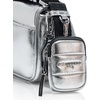 image:imageKARL LAGERFELD Womens Voyage Messenger BagSilver