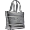 image:imageKARL LAGERFELD Womens Voyage Tote BagSilver