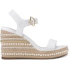 image:imageKARL LAGERFELD womens Calzona Wedge Sandal With Pearl EmbellishmentsBright White