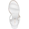 image:imageKARL LAGERFELD womens Calzona Wedge Sandal With Pearl EmbellishmentsBright White