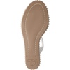 image:imageKARL LAGERFELD womens Calzona Wedge Sandal With Pearl EmbellishmentsBright White