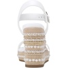 image:imageKARL LAGERFELD womens Calzona Wedge Sandal With Pearl EmbellishmentsBright White