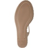 image:imageKARL LAGERFELD womens Calzona Wedge Sandal With Pearl EmbellishmentsNew Nude