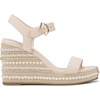 image:imageKARL LAGERFELD womens Calzona Wedge Sandal With Pearl EmbellishmentsNew Nude
