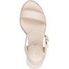 image:imageKARL LAGERFELD womens Calzona Wedge Sandal With Pearl EmbellishmentsNew Nude