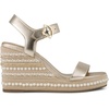 image:imageKARL LAGERFELD womens Calzona Wedge Sandal With Pearl EmbellishmentsWhite Gold