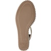 image:imageKARL LAGERFELD womens Calzona Wedge Sandal With Pearl EmbellishmentsWhite Gold