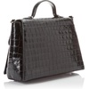 image:imageKARL LAGERFELD womens Charlotte SatchelBlack Crocodile