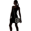 image:imageKARL LAGERFELD womens Charlotte SatchelBlackWhite Houndstooth