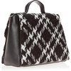 image:imageKARL LAGERFELD womens Charlotte SatchelBlackWhite Houndstooth