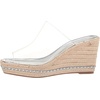 image:imageKARL LAGERFELD womens Corissa Slip on Espadrille Wedge SandalClear